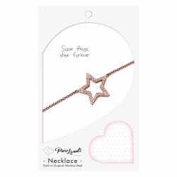 Star Sparkly, Everyday Necklace (Rose or White) - Thumbnail 10