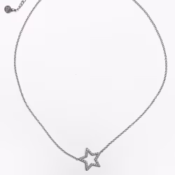 Star Sparkly, Everyday Necklace (Rose or White) - Thumbnail 3