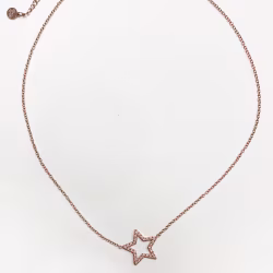 Star Sparkly, Everyday Necklace (Rose or White) - Thumbnail 9