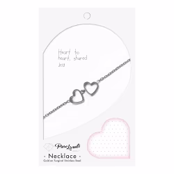 Heart Couple, Everyday Necklace (Rose, Yellow or White) - Thumbnail 8