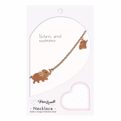 Elephants, Everyday Necklace (Rose or White) - Thumbnail 7