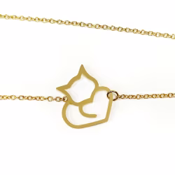 Love Cat, Everyday Necklace (Rose or Yellow) - Thumbnail 7