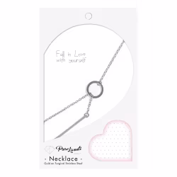 Bar Drop, Everyday Necklace (Rose or White) - Thumbnail 3
