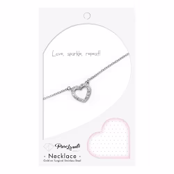 Heart Sparkly, Everyday Necklace (Rose or White) - Thumbnail 7