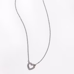 Heart Sparkly, Everyday Necklace (Rose or White) - Thumbnail 6