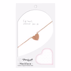 Simple Heart, Everyday Necklace (Rose or White) - Thumbnail 10