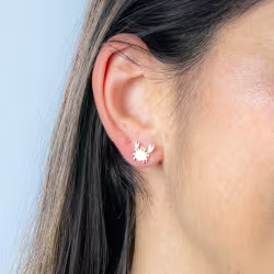Crab, Everyday Earrings (Rose) - Thumbnail 5