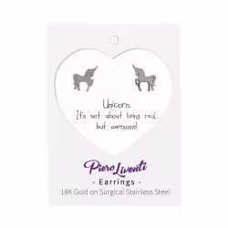 Unicorn, Everyday Earrings (Rose or White) - Thumbnail 2