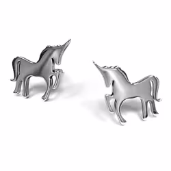 Unicorn, Everyday Earrings (Rose or White) - Thumbnail 1