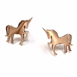 Unicorn, Everyday Earrings (Rose or White) - Thumbnail 4