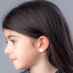 Teddy Bear, Everyday Earrings (Rose) - Thumbnail 3