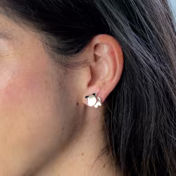 Puppy, Everyday Earrings (Rose) - Thumbnail 3