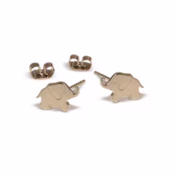 Baby Elephant, Everyday Earrings (Rose) - Thumbnail 1