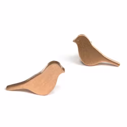 Bird, Everyday Earrings (Rose) - Thumbnail 1