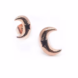 Moon, Everyday Earrings (Rose) - Thumbnail 1