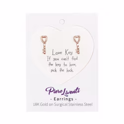 Love Key, Everyday Earrings (Rose or White) - Thumbnail 2