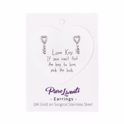 Love Key, Everyday Earrings (Rose or White) - Thumbnail 4