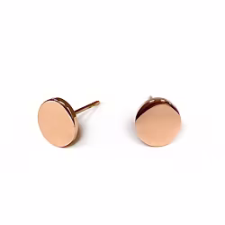 Simple Circle, Everyday Earrings (Rose) - Thumbnail 1