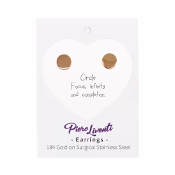 Simple Circle, Everyday Earrings (Rose) - Thumbnail 2