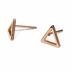 Simple Triangle, Everyday Earrings (Rose) - Thumbnail 1