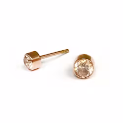 Sparkle (small), Screwback Baby Earrings (Rose) - Thumbnail 1