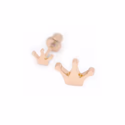 Princess (small), Screwback Baby Earrings (Rose) - Thumbnail 1