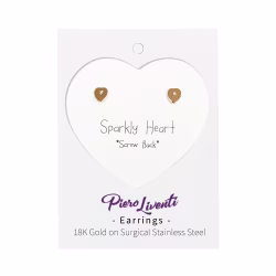 Heart (small), Screwback Baby Earrings (Rose) - Thumbnail 2