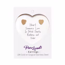 Simple Heart, Everyday Earrings (Rose) - Thumbnail 2