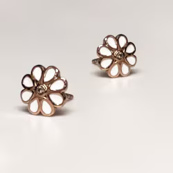 Daisy Flower, Everyday Earrings (Rose) - Thumbnail 1