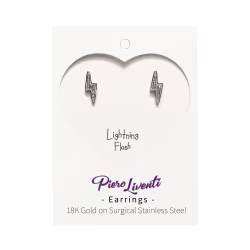 Lightning Crystals, Everyday Earrings (White) - Thumbnail 2
