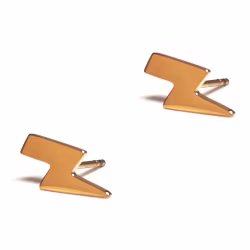 Lightning Fast, Everyday Earrings (Rose or Yellow) - Thumbnail 1