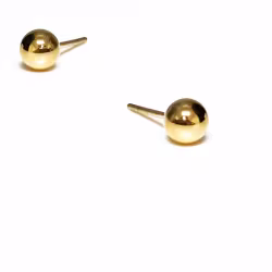 Minimal Sphere, Everyday Earrings (Rose, Yellow or White) - Thumbnail 3