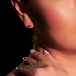 Minimal Sphere, Everyday Earrings (Rose, Yellow or White) - Thumbnail 7