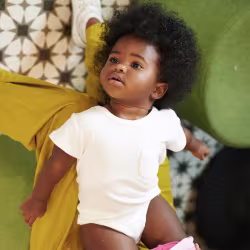 White Boogie Tees Bodysuit Tshirt - White Button - Thumbnail 2