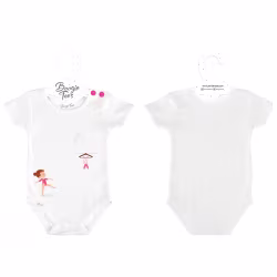 Little Ballerina White Boogie Tee's Crazy Pocket - Thumbnail 3