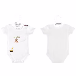 Baby Monkey White Boogie Tee's Crazy Pocket - Thumbnail 2
