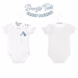 Blue Shark White Boogie Tee's Crazy Pocket - Thumbnail 1