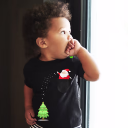 Xmas Black Boogie Tee's Crazy Pocket - Thumbnail 2