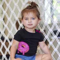 Donut Black Boogie Tee's Huggie Toons - Thumbnail 2