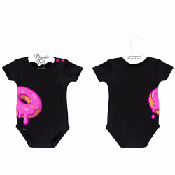 Donut Black Boogie Tee's Huggie Toons - Thumbnail 3