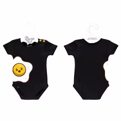 Happy Egg Black Boogie Tee's Huggie Toons - Thumbnail 2