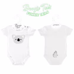 Kute Koala White Boogie Tee's Funny Tails - Thumbnail 1