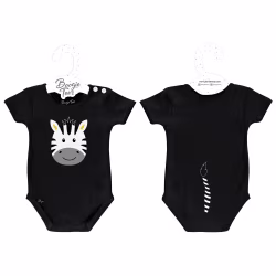 Zebra Black Boogie Tee's Funny Tails - Thumbnail 3