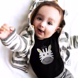 Zebra Black Boogie Tee's Funny Tails - Thumbnail 2