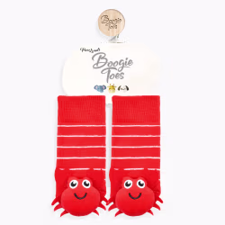 Red Crabby Boogie Toes Rattle Socks - Thumbnail 6