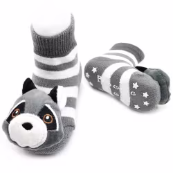 Clever Raccoon Boogie Toes Rattle Socks - Thumbnail 1
