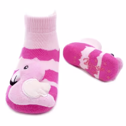 Pink Flamingo Boogie Toes Rattle Socks - Thumbnail 1