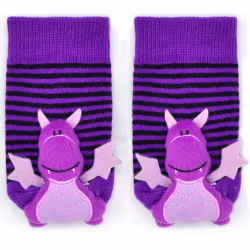 Purple Dragon Boogie Toes Rattle Socks - Thumbnail 2