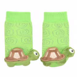 Green Turtle Boogie Toes Rattle Socks - Thumbnail 2