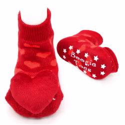 Baby Love Heart Boogie Toes Rattle Socks - Thumbnail 1